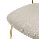 Стул барный широкой полукруглой спинкой на золотистых ножках Chair Smooth Shapes варинант исполнения - 5 | Loft Concept в Твери