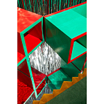 Дизайнерская разноцветная скамья Canton Bench варинант исполнения - 5 | Loft Concept в Твери