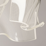 Подвесной светильник цилиндрической формы с прозрачным волнистым плафоном Wave Line варинант исполнения - 8 | Loft Concept в Твери