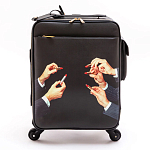 Чемодан дорожный SELETTI Travel Kit Trolley Lipstick Black варинант исполнения - 1 | Loft Concept в Твери