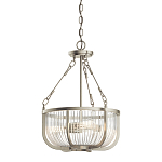 Люстра подвесная с чашеобразным плафоном из прозрачных стеклянных прутьев Kichler варинант исполнения - 1 | Loft Concept в Твери