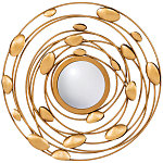 Зеркало в круглой раме украшенной раковинами с жемчугом Pearl in the Gleam варинант исполнения - 1 | Loft Concept в Твери