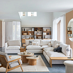 Кресло с каркасом из массива дуба Deniaud Oak Beige Armchair варинант исполнения - 6 | Loft Concept в Твери