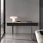 Консоль чёрная с 3-мя выдвижными ящиками Lou варинант исполнения - 3 | Loft Concept в Твери