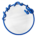 Зеркало круглое в синей раме в виде змеи Temptation варинант исполнения - 1 | Loft Concept в Твери