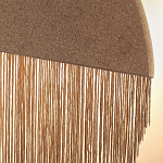 Бра круглое натуральная пробка с бахромой Natural Cork варинант исполнения - 2 | Loft Concept в Твери