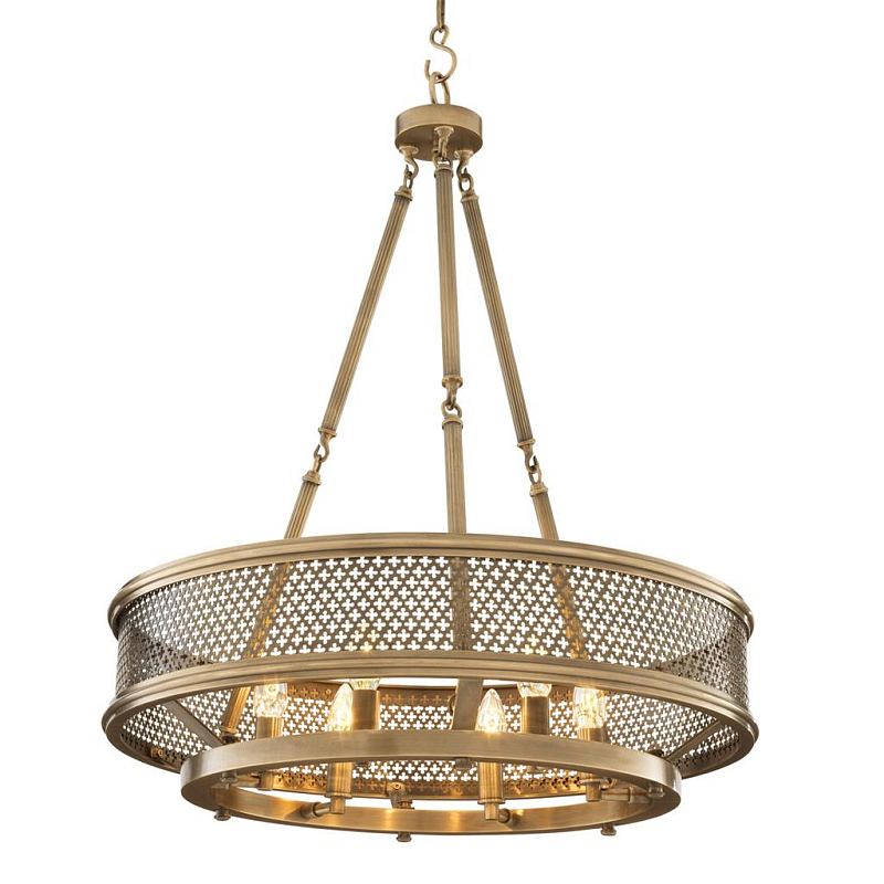 Люстра Eichholtz Chandelier Savoie Латунь Античная полированная в Твери | Loft Concept 