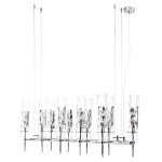 Люстра подвесная прямоугольная с 10-ю цилиндрическими плафонами LIAISON варинант исполнения - 5 | Loft Concept в Твери