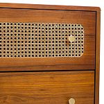 Комод с 6-ю ящиками с декором из ротанга Degarmo Chest of Drawers варинант исполнения - 5 | Loft Concept в Твери