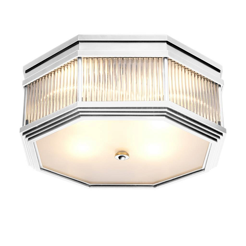 Потолочный светильник Ceiling Lamp Bagatelle Nickel Никель Прозрачное Стекло Потолочный светильник Ceiling Lamp Bagatelle Nickel Никель Прозрачное Стекло в Твери | Loft Concept