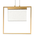 Подвесной геометрический светильник со стеклом Rectangle Geometry Glass Chandelier варинант исполнения - 1 | Loft Concept в Твери