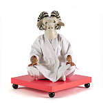 Дизайнерский кофейный стол на круглых ножках Poltronova T02 Pink Coffee Table варинант исполнения - 4 | Loft Concept в Твери