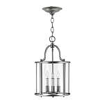 Подвесной светильник с прозрачным стеклянным цилиндрическим плафоном в классическом стиле на цепи Hinkley варинант исполнения - 5 | Loft Concept в Твери