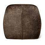 Стул с мягкой коричневой обивкой из велюра и подъемно-поворотным механизмом на черных колесиках Harper Brown варинант исполнения - 3 | Loft Concept в Твери