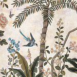 Обои ручная роспись Siam White Metal варинант исполнения - 4 | Loft Concept в Твери