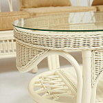 Комплект уличной мебели из ротанга Clara белый варинант исполнения - 9 | Loft Concept в Твери