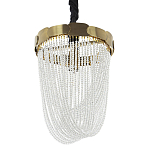 Подвесная люстра с хрустальными подвесками Riche Crystal Metal Chandelier 1 варинант исполнения - 1 | Loft Concept в Твери