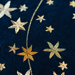 Обои с вышивкой ручной работы Cosmos Original colourway on velvet варинант исполнения - 2 | Loft Concept в Твери