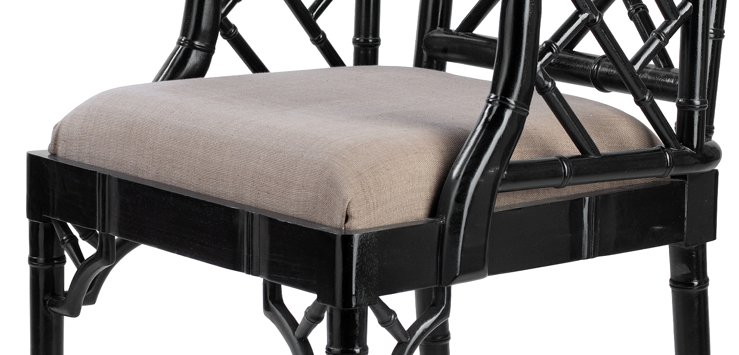 Black Chippendale Arm Chair Black Chippendale Arm Chair - Loft-Concept в Твери