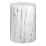 Столик с инкрустацией с перламутровым узором Dominic White варинант исполнения - 1 | Loft Concept в Твери