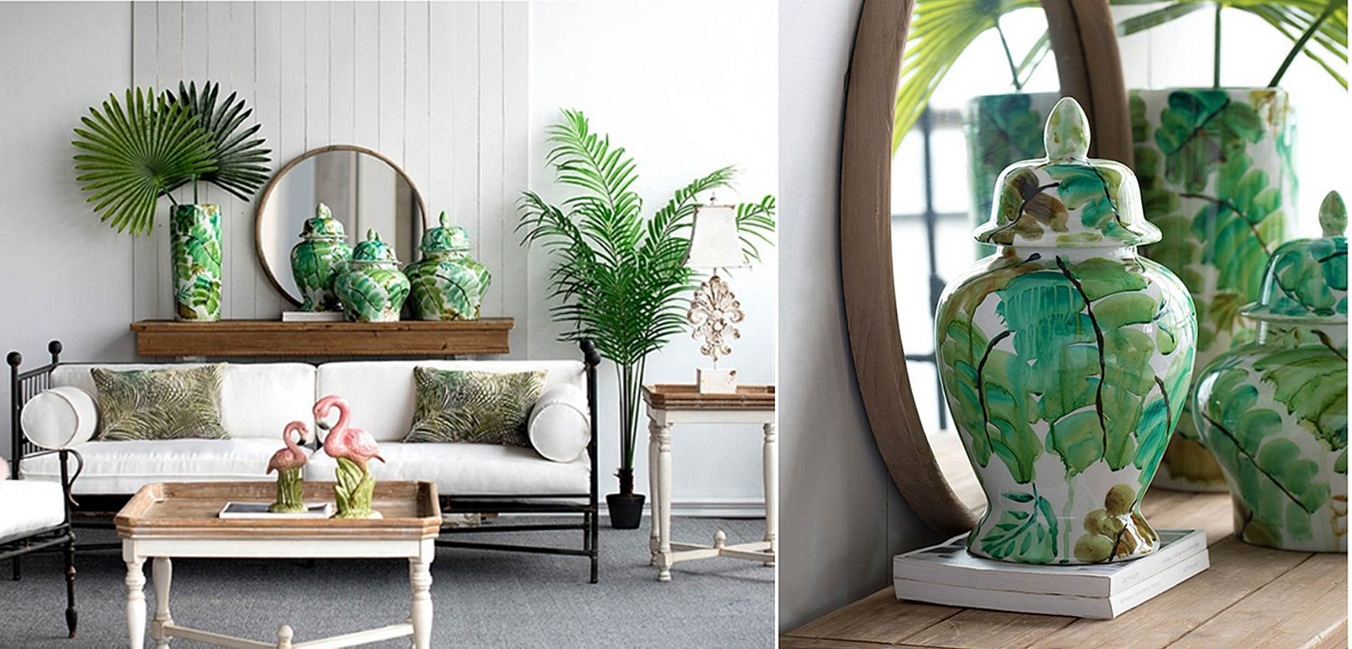 Ваза Vase Green Leaves 43 Ваза Vase Green Leaves 43 - Loft-Concept в Твери