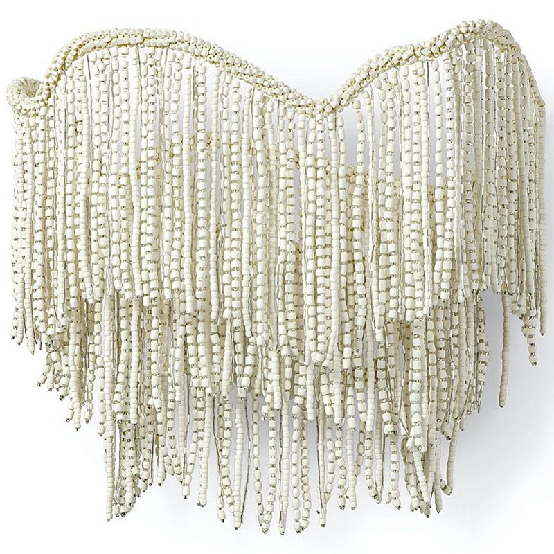 Бра Cream Color Beads Fringe Wall Lamp Кремовый Бра Cream Color Beads Fringe Wall Lamp Кремовый в Твери | Loft Concept
