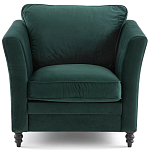 Кресло с обивкой из хлопкового велюра Porter Green Armchair варинант исполнения - 2 | Loft Concept в Твери