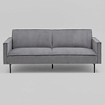 Диван современный вельветовый прямой Worcester Серый варинант исполнения - 2 | Loft Concept в Твери