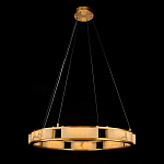 Люстра в виде кольца из натурального камня Golden Alavastor варинант исполнения - 1 | Loft Concept в Твери