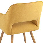 Стул в рогожке желтого цвета NEASAN STOOL варинант исполнения - 6 | Loft Concept в Твери