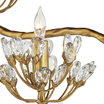 Торшер золотой в виде растения Golden Flower Glade варинант исполнения - 1 | Loft Concept в Твери