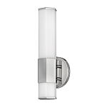 Бра для ванных комнат вертикальное с длинным белым матовым плафоном в форме шестиугольника на круглом основании Hinkley варинант исполнения - 12 | Loft Concept в Твери