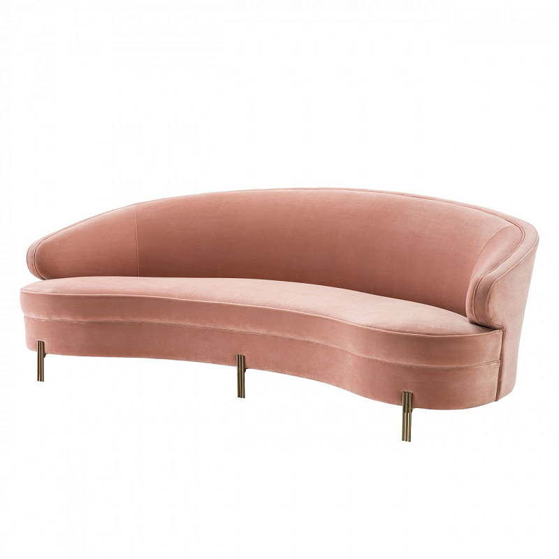 Диван Eichholtz Sofa Pierson nude Бежевый Латунь Диван Eichholtz Sofa Pierson nude Бежевый Латунь в Твери | Loft Concept
