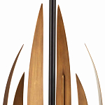 Торшер с основанием в виде стебля с листьями и тканевым абажуром Flowing Leaves варинант исполнения - 2 | Loft Concept в Твери