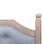 Изголовье кровати серое с мягкой обивкой из рогожки Emma Headboard варинант исполнения - 2 | Loft Concept в Твери