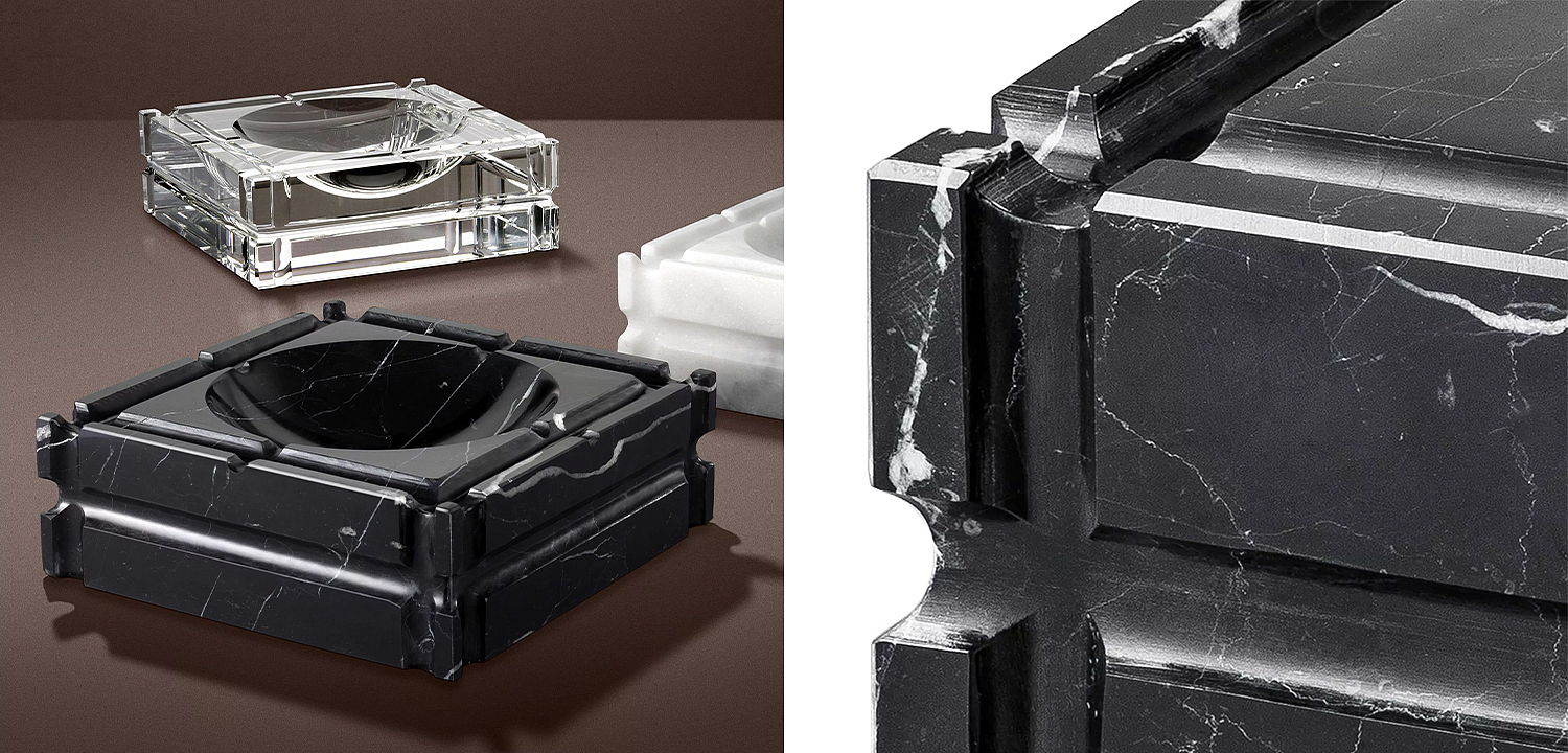 Пепельница Eichholtz Ashtray Nestor Black Пепельница Eichholtz Ashtray Nestor Black - Loft-Concept в Твери