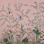 Обои ручная роспись Amazonia Florence Pink dyed silk варинант исполнения - 2 | Loft Concept в Твери