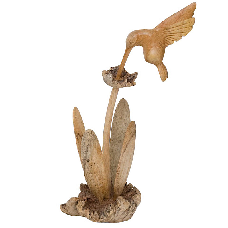 Статуэтка из дерева колибри Animals of the World Светло-коричневый  в Твери | Loft Concept 