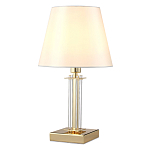 Настольная лампа с белым тканевым абажуром в форме конуса Laurent варинант исполнения - 6 | Loft Concept в Твери