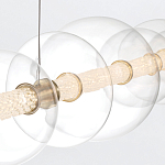 Подвесной светильник линейный с прозрачными стеклянными шарами разного диаметра Eurofase варинант исполнения - 15 | Loft Concept в Твери