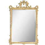 Зеркало настенное в раме бежевого цвета с эффектом старины Classic Ornament Mirror варинант исполнения - 1 | Loft Concept в Твери