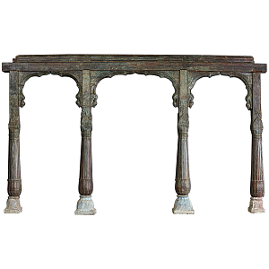 Старинная индийская резная арка из тика Antique Indian Carved Arch