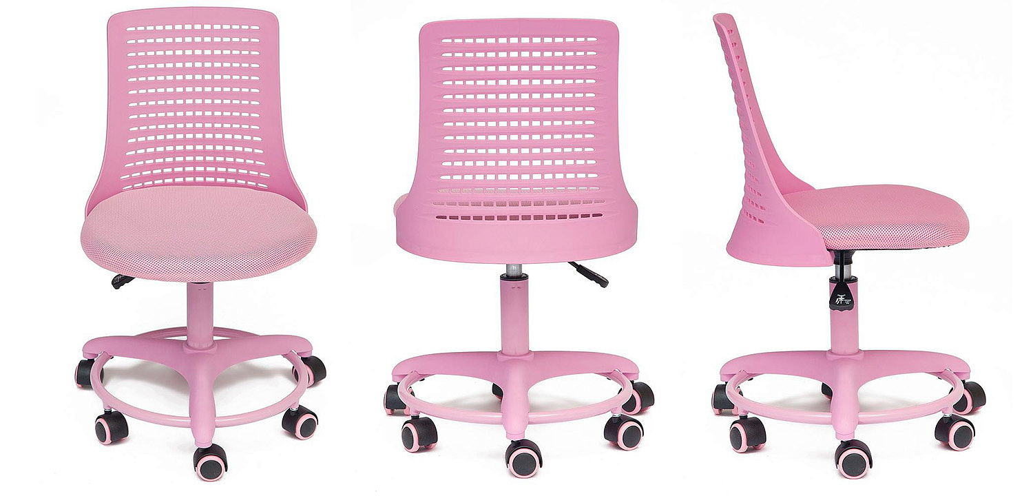Кресло Bright Kiddie Office Chair pink Кресло Bright Kiddie Office Chair pink - Loft-Concept в Твери