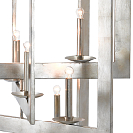 Люстра серебряная из пересекающихся квадратных элементов Intersecting Squares  варинант исполнения - 1 | Loft Concept в Твери