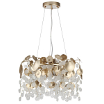 Люстра с декоративными подвесками из прозрачного стекла в форме монеток FAIRYTREE Light варинант исполнения - 2 | Loft Concept в Твери