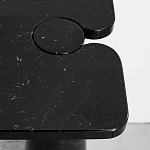 Консоль чёрная на 2-х конусообразных ножках Eros варинант исполнения - 1 | Loft Concept в Твери