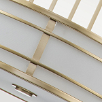 Подвесной светильник цвета латунь с белым матовым плафоном с геометрическим рисунком Feiss варинант исполнения - 5 | Loft Concept в Твери