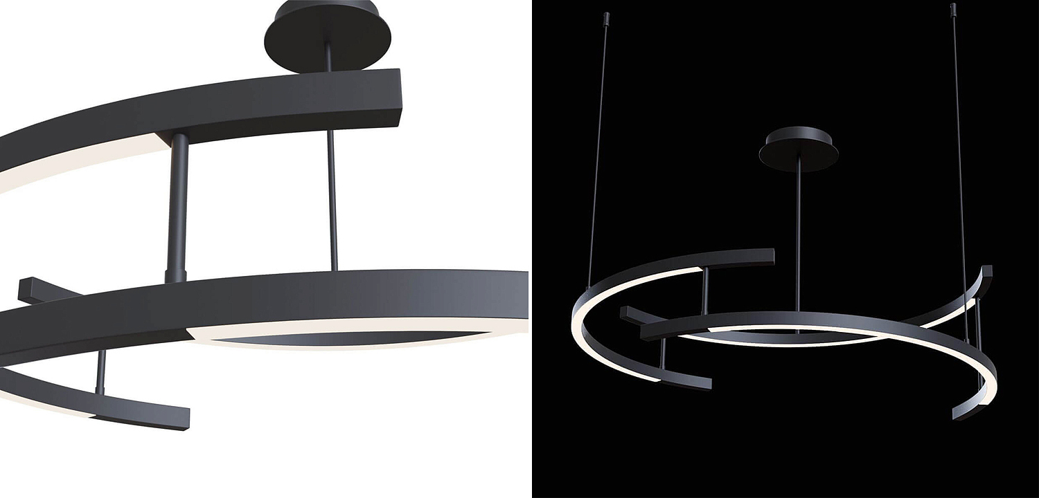 Люстра Smeragde Light Chandelier black arcs Люстра Smeragde Light Chandelier black arcs - Loft-Concept в Твери