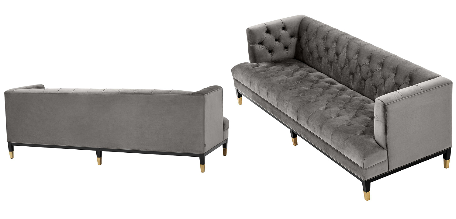 Диван Eichholtz Sofa Castelle grey Диван Eichholtz Sofa Castelle grey - Loft-Concept в Твери
