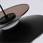 Люстра подвесная с тремя матовыми черными плафонами Obsidian Touch варинант исполнения - 3 | Loft Concept в Твери